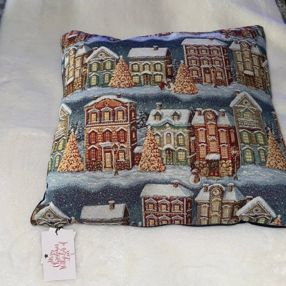 Caldeira Crosstitch Christmas stitched pillows